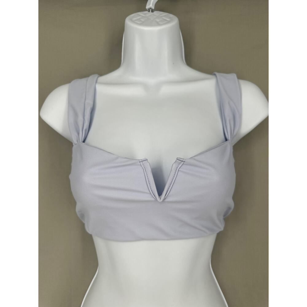 Citrine Swim Top Womens Large Blue Bikini Stretch Beach Pastel